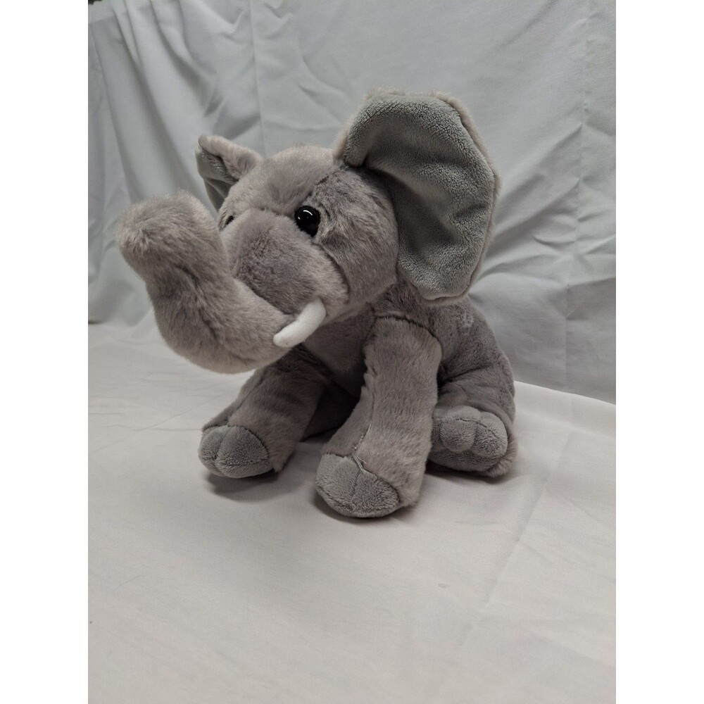 Destination Nation Gray Elephant Plush Stuffed Toy 9"